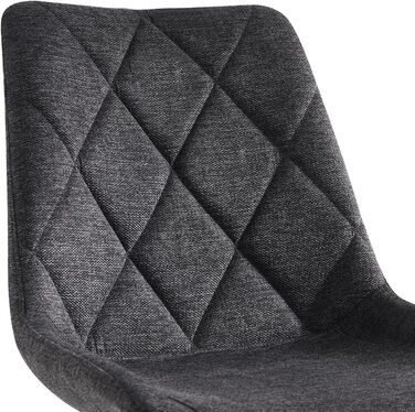 Стілець для їдальні B&D Home Tania (2 шт.) - оббивка Merlot, дизайн в стилі Skandi, для кухні, офісу, вітальні