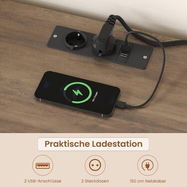 HOCSOK Комод-буфет 120 см для кухні, вітальні, їдальні. Шафа з розеткою, полицями та місцем для мікрохвильовки. 120×85×40 см, білий (чорний)