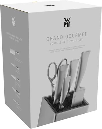 Набір кухонних ножів Grand Gourmet WMF (6 предметів), Німеччина, високоякісна сталь, довжина леза 15 см