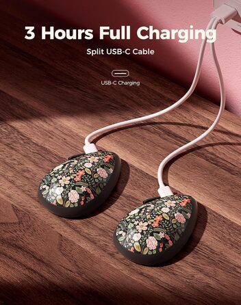 Електричні грілки для рук OCOOPA 2 шт. - стильні, у формі діаманта з магнітом, акумуляторні, для жінок, подарунок, для Реяно, піших прогулянок, кемпінгу