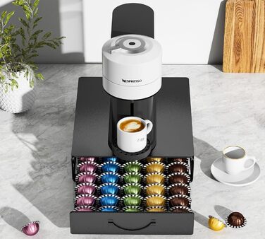 Тримач для капсул Vertuo та Nespresso: органайзер на 90 капсул, металевий, для Vertuo 40