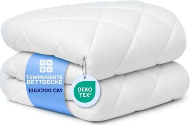 Ковдра DREAMWAY 135x200 см, 4-сезонна, мікрофібра 300gsm, біла, сертифікат Oeko-Tex