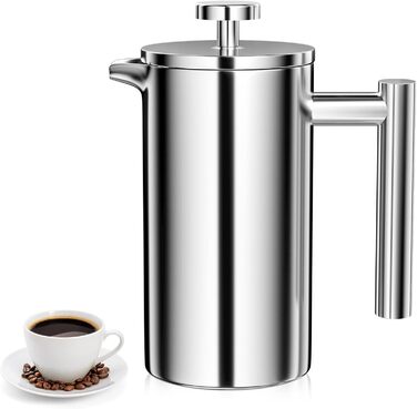 French Press Uootach 350 мл: кавоварка з нержавіючої сталі, тришаровий фільтр, для дому, подорожей, кемпінгу
