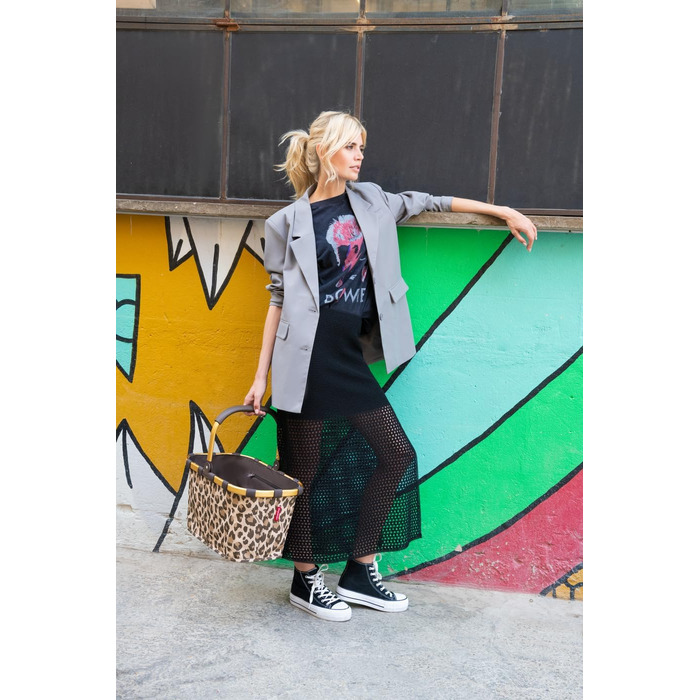 Сумка-шопер Reisenthel Carry Bag Frame Leo Macchiato – містка та стильна з внутрішньою кишенею