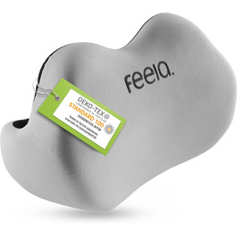 Підпорука для спини Feela® для офісного крісла | Ергономічна подушка для попереку для дому, офісу або підтримки спини вдома (срібна)