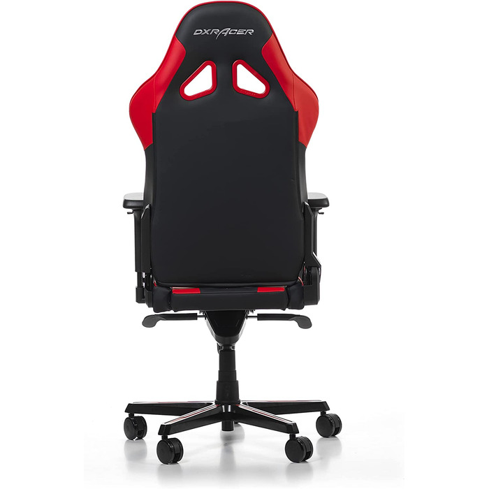 Ігрове крісло DXRacer Gladiator G001, шкірозамінник, чорно-червоне, до 200 см