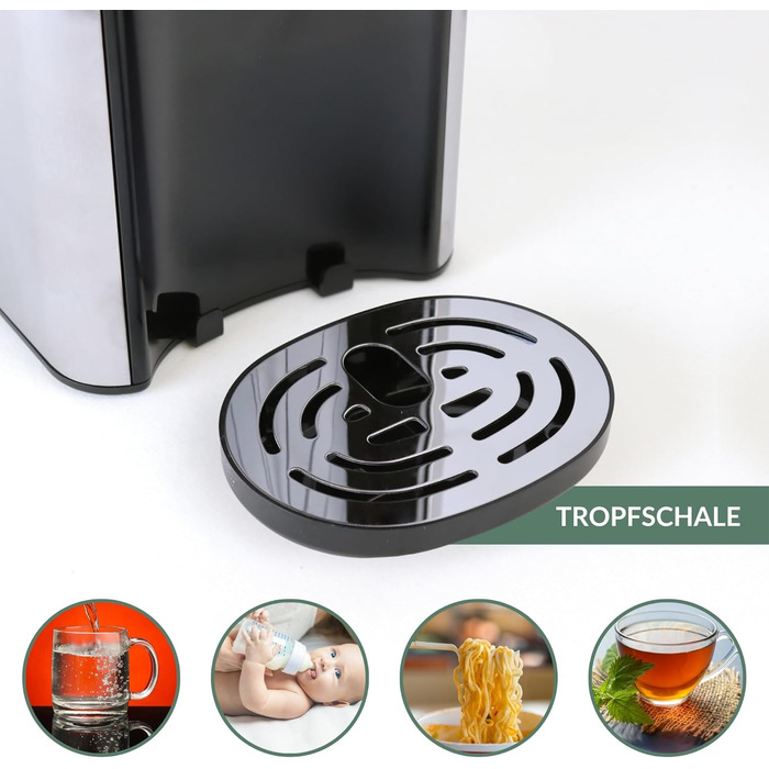 Гарячий водопостачальник Sommertal HW400 Businessline XXL: миттєва вода 45-100°C, 4L бак, сенсорний дисплей, функція дитячого харчування