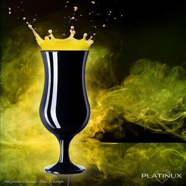 Набір келихів для шампанського PLATINUX, 6 шт, 210 мл, чорні