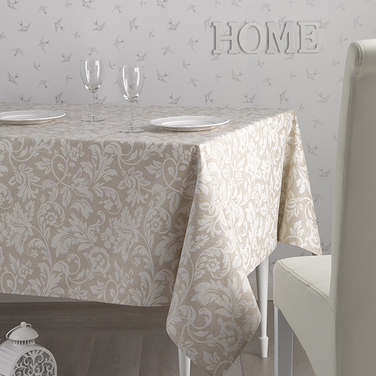 Скатертина Atenas Home Textile Versalles Beige, бавовна з покриттям