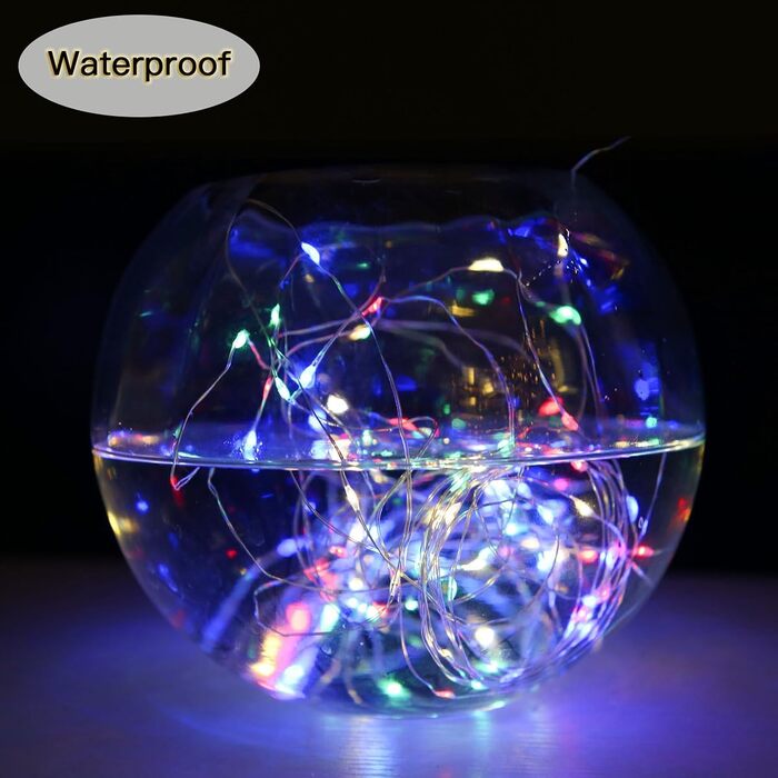 EASTERNSTAR Гірлянда світлодіодна мідний дріт 20м, 200 LED, EU штекер, 8 режимів, вологостійка, для декорування саду, дому, вечірок, святкування Різдва, тепле біле світло