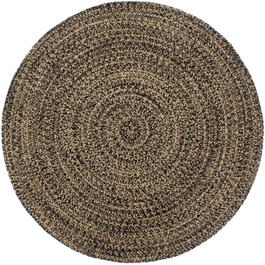 Килимок ручної роботи з короткою ворсою для вітальні, спальні, коридору. Джутовий килим ручної в'язки, колір: білий, розмір 210x120 см