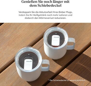 Розумний термокружка Ember Smart Mug 2, 295 мл, чорний: регулювання температури через додаток, LED дисплей, акумулятор, покращений дизайн