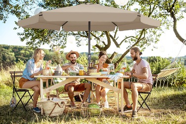 Parasol Maui Taupe Ø330см Захист від ультрафіолету 80+
