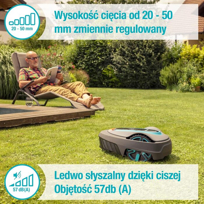 Робот-газонокосачка Gardena SILENO city 250 для ділянок до 250 м² (PL-версія)