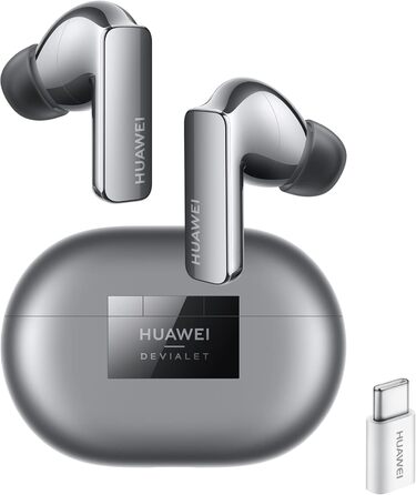 Навушники HUAWEI FreeBuds Pro 2, Hi-Res Audio, ANC 47 дБ, два динаміки, IP54, Silver Frost