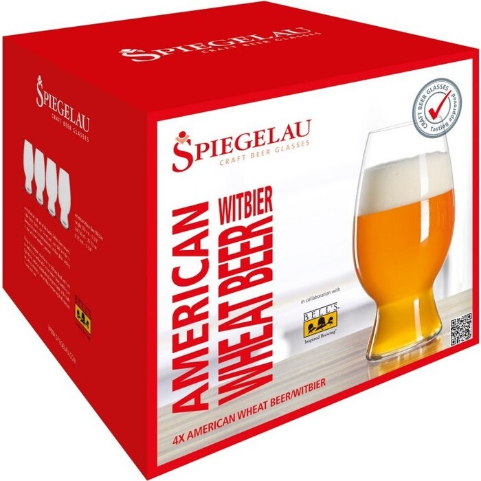 Набір келихів для пшеничного пива 750 мл 4 штуки Келихи для крафтового пива Spiegelau