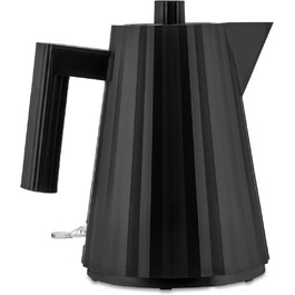 Електричний чайник Alessi Plissé MDL06/1BUK, 100 cl, чорний, з англійським штекером, 2400W