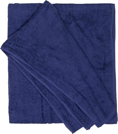 Пляжний рушник ADAMO XXL 100 бавовна - 155x220см, темно-синій 360