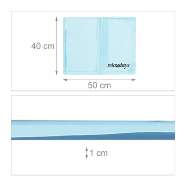 Relaxdays світло-блакитний охолоджуючий килимок для собак