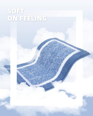 Килимок для ванної кімнати COLOR&GEOMETRY 60x110 см, неслизький, швидковисихаючий, для ванної, душу, пральні