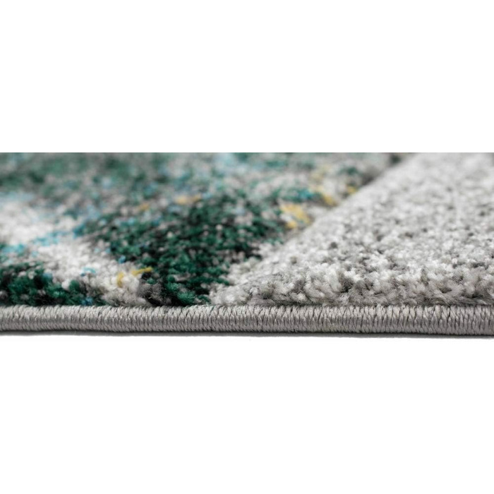 Сучасний килим з геометричним візерунком килимок для шафи або ліжка розміром 80x150 см (80 x 300 см, сіро-блакитний)