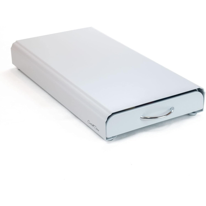 Організатор для капсул Nespresso, ящик, метал, 50 капсул, для зберігання капсул кави (білий) Blanco