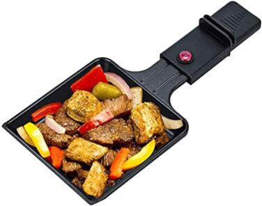 Ракулетка Melissa 16300026 з грилем для 8 осіб, 1200 Вт, регульована температура, чорний колір