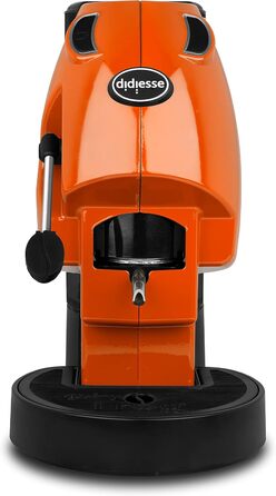Кавомашина Didiesse Baby Frog Pad – компактна кавоварка з падами, 450 Вт, 1,5 л бак, Standby, білий/оранжевий