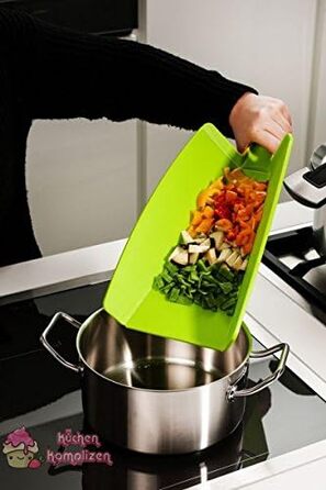 Складна обробна дошка Kochblume L функція складання можна мити в посудомийній машині без вмісту BPA не ковзає та зручна для ножів лайм