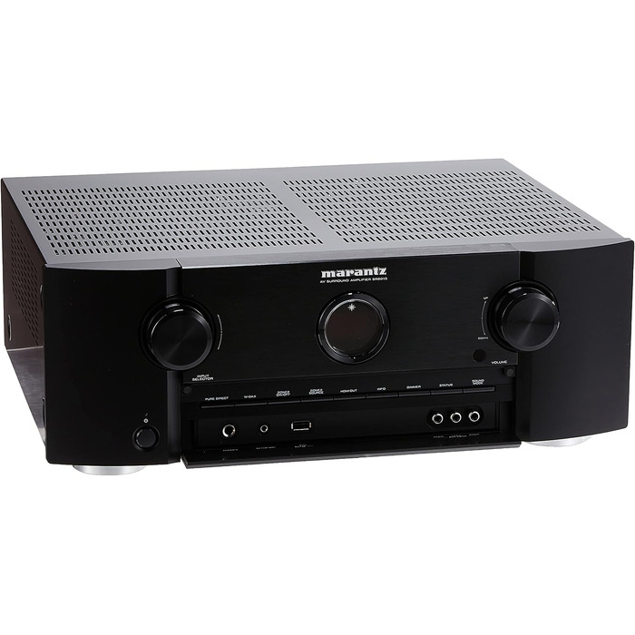 Marantz SR6015 9.2-канальний AV-ресивер,  7 входів і 3 виходи HDMI, відео 8K, WiFi,  Dolby Atmos, AirPlay 2, HEOS Multiroom, чорний