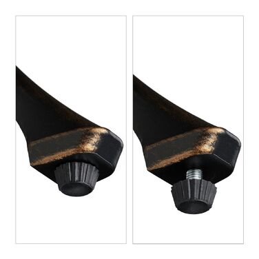 Столик для саду Relaxdays зі старовинним дизайном та отвором для парасольки