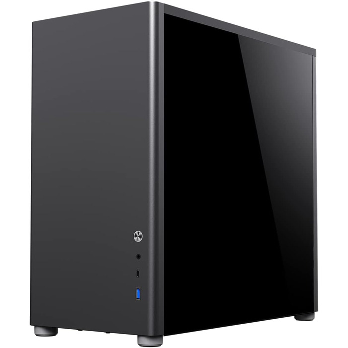 Ігровий корпус GameMax Spark Pro Cube ATX з двома загартованими скляними панелями, USB 3.0, Type-C, чорний