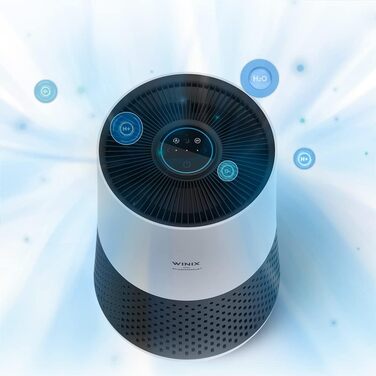 Повітряочисник WINIX ZERO Compact для алергіків з HEPA-фільтром проти алергенів, пилу, пилку, шерсті тварин, для курців, з індикатором якості повітря та авторежимом, очищувач повітря CADR 250 м³/год для приміщень до 50 м²