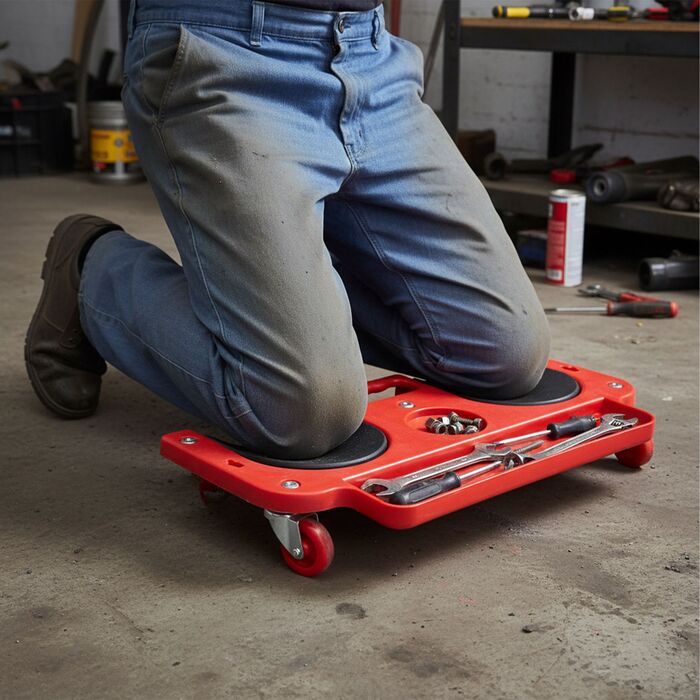 Дошка для колін з підсвічуванням та органайзером для інструментів Relaxdays