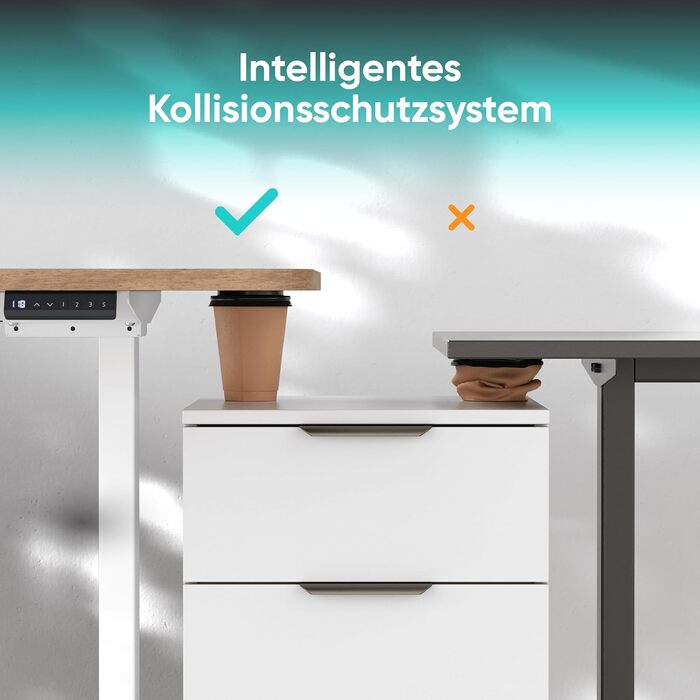 Електричний регульований стіл ONKRON, чорний, для стільниць 120-170 см, до 70 кг (Cdf222e-w)