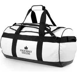 Водонепроникна дорожня сумка Friendly Swede Duffle Bag Рюкзак - 30 л / 60 л / 90 л - речовий мішок, речовий сухий мішок з функцією рюкзака - SANDHAMN білий, 60л