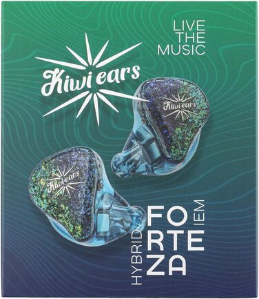 Вушний монітор LINSOUL Kiwi Ears Forteza, HiFi навушники 1BA2DD, знімний кабель (синій)