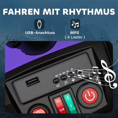 Електроквадроцикл Kinder - чудовий перший транспорт для малюків! Цей 24-вольтовий квадроцикл на 4 колесах обладнаний фарами, USB-портом для заряджання гаджетів, MP3-плеєром для улюблених мелодій та безпечною швидкістю 6,5 км/год. Ідеально підходить для ді