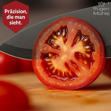 Набір ножів Rügen Mühle Premium Design 7 предметів з акації та нержавіючої сталі, з підставкою (Messerblock)