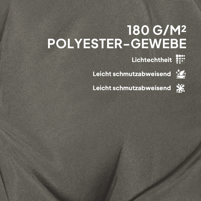 Набір з 4 подушок для сидіння 108 x 50 x 5 см, м'які подушки для стільців з зав'язками, універсальні для використання на вулиці та в приміщенні, світло-сірого кольору.