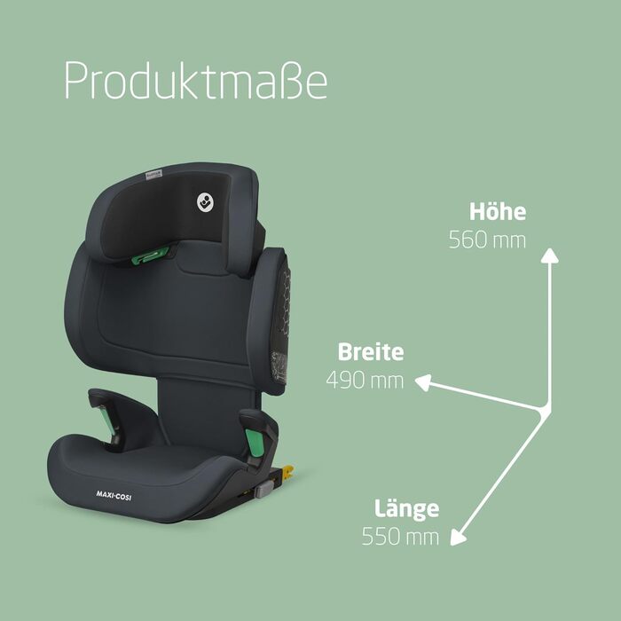 Автокрісло Maxi-Cosi RodiFix M i-Size для дітей 3,5-12 років, 100-150 см, ISOFIX, захист від бічних зіткнень G-CELL, регульована висота