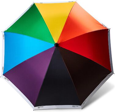 Парасолька, парасолька Pantone, якісний класичний дизайн, діаметр 130 см, водовідштовхувальний, ручка з софт тач, кольори веселки Pride