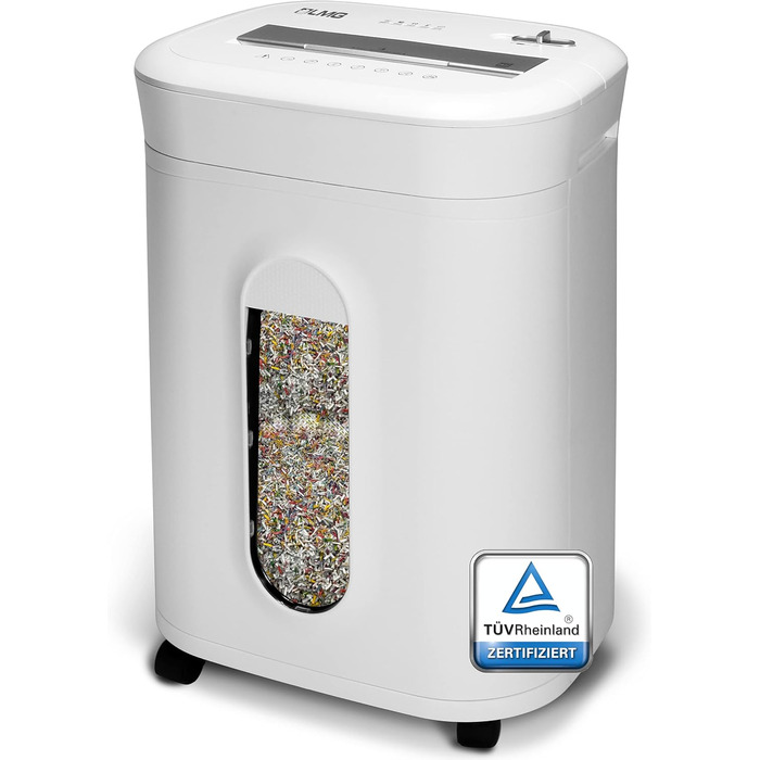 Професійний шредер для документів, безпека P5, 10 аркушів, леза для нищення, тихий, для офісу, нищення скріпок та степлерних скоб