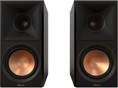 Поличний динамік Klipsch RP-600M II, гібридний рупор 90, керамічний низькочастотний динамік 16,5 см, чорний