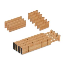 Набір роздільників для ящиків Relaxdays, 13 штук, з бамбука