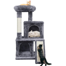 Когтеточка для котів Yaheetech Cat Tree Small Cat Tree Stable для котів з котячою печерою та кігтеточкою, темно-сіра