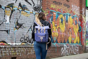 Сучасний і стильний рюкзак 'Canary Wharf з дизайном ro-top cassean fatten - ідеально підходить для 15-zo-aptops (Flax Flower Blue, L)