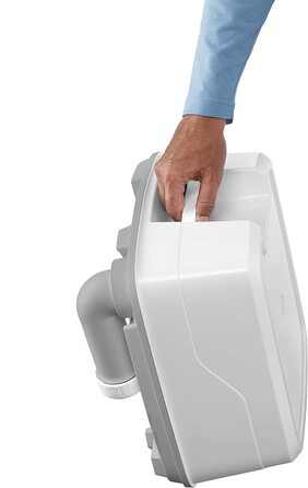 Портативна туалет Thetford Qube, біло-сіра, 330 x 383 x 427 мм (Porta Potti 335, Single)