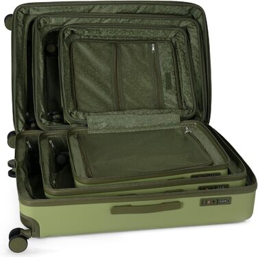 Набір валіз Hauptstadtkoffer Mitte 55/68/77 см: 3 валізи + цифровий багажний тег, TSA, ABS, XL-розширення