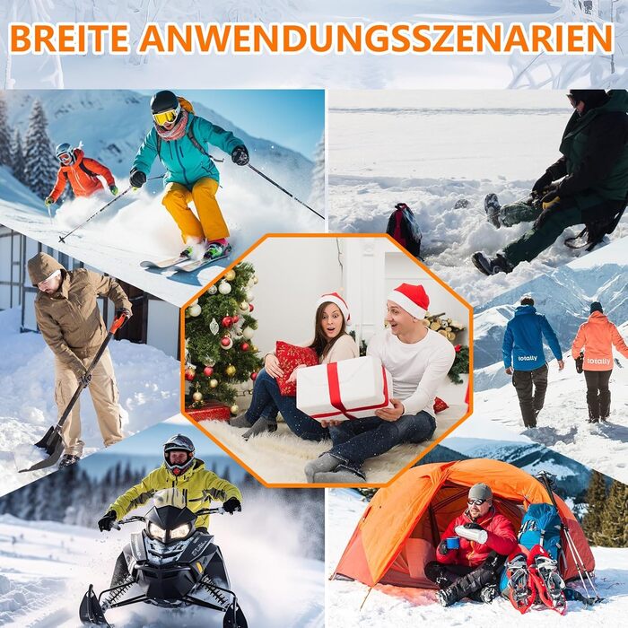 Грілки для рук Mincoo з акумулятором 5V 6000mAh, водонепроникні, 3 режими нагріву, Type-C зарядка (для жінок та чоловіків)